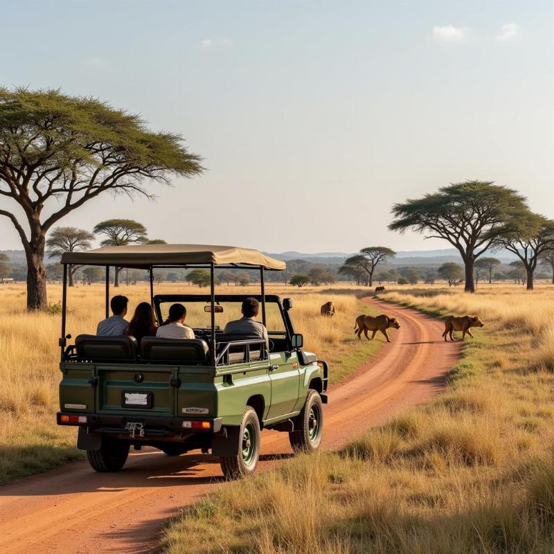 Safari Jeep in Kruger National Park, South Africa