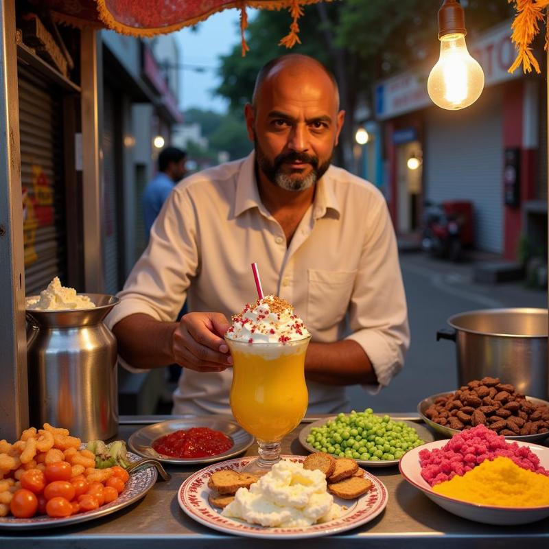 Kulfi Falooda Street Vendor in Mumbai