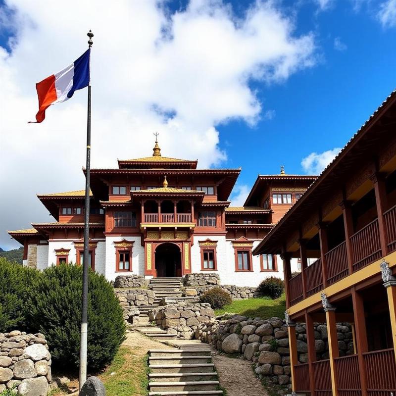 Staying near Lachung Monastery