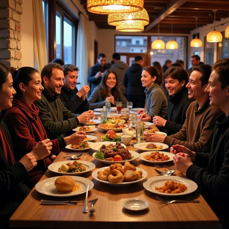 Ladakh Group Meal at Local Restaurant