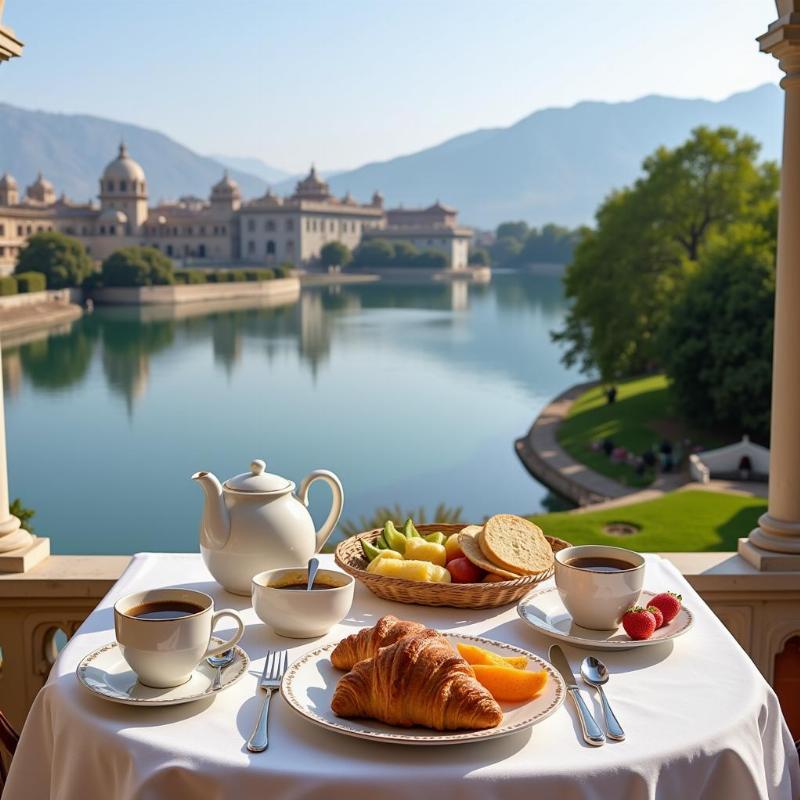 Lakeside Breakfast in Udaipur