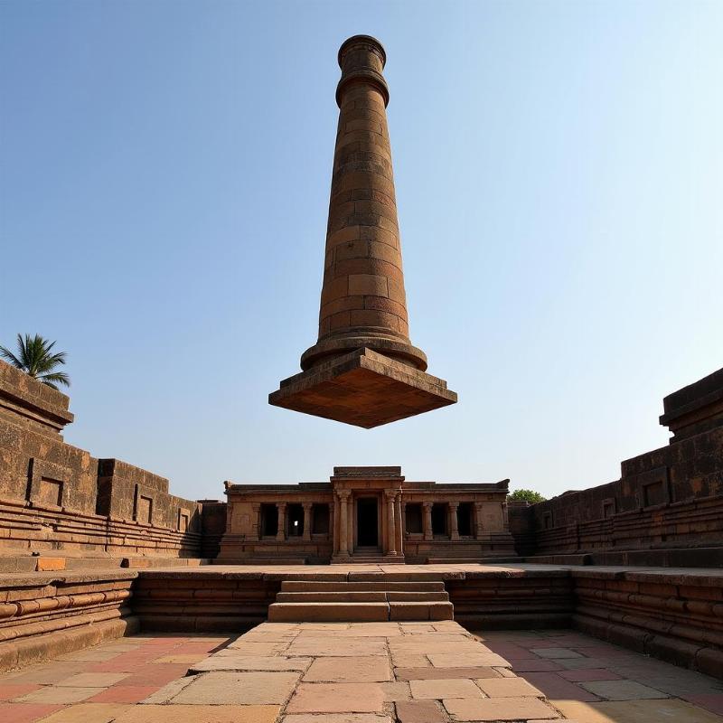 Lepakshi Veerabhadra Temple Hanging Pillar