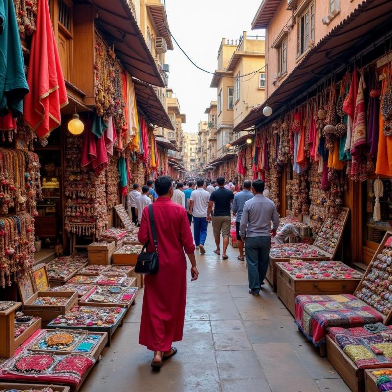 Local Market in Rajasthan Showcasing Cultural Products