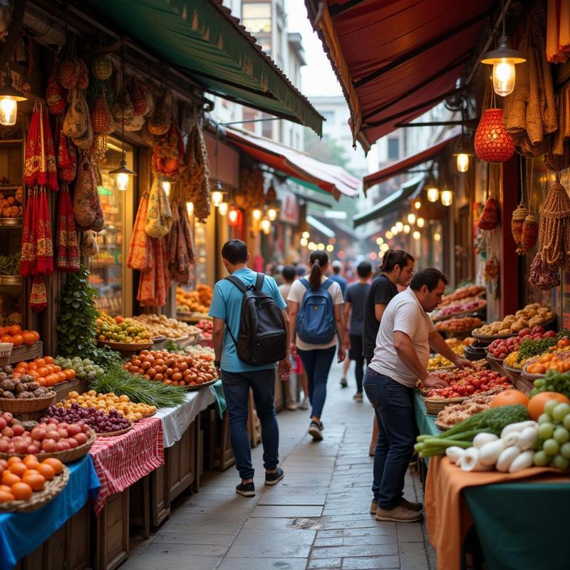 Local Market during International Travel