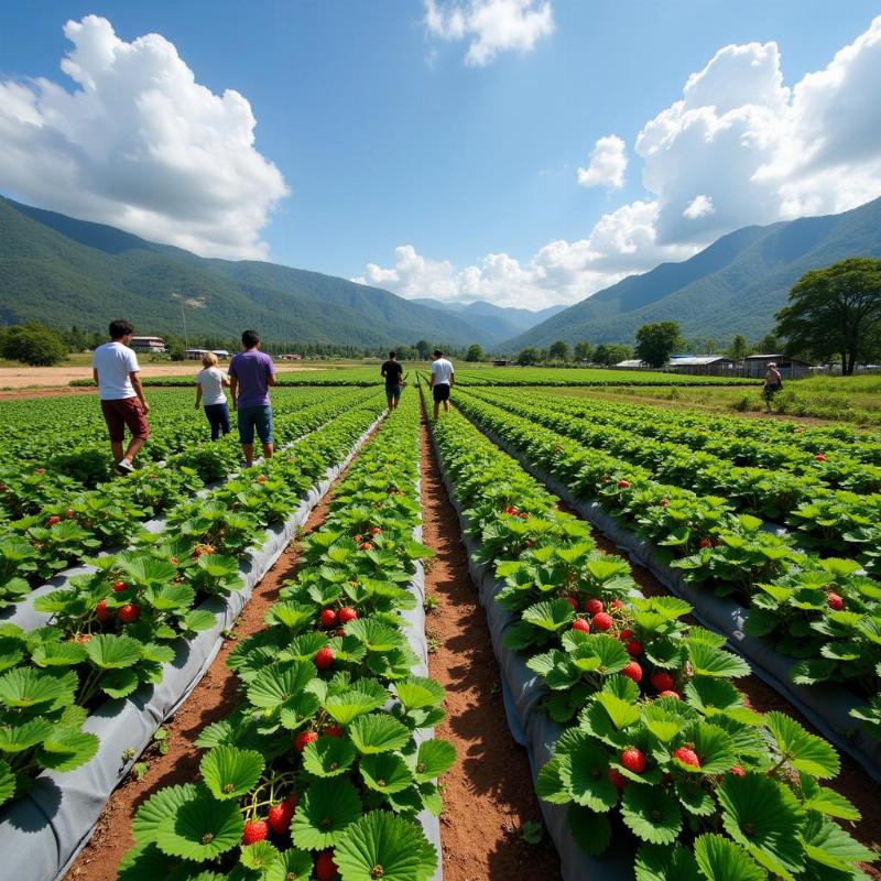 Strawberry fields in Mahabaleshwar