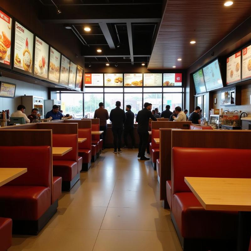 McDonald's Sanjay Place Agra Interior