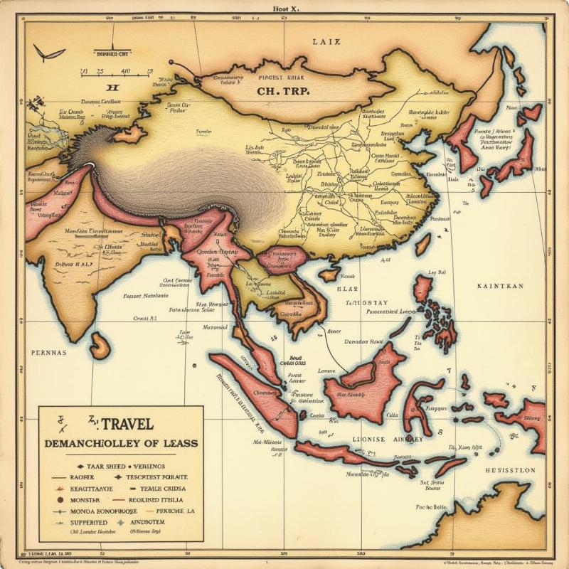 Map of Monarch X's Potential Travels