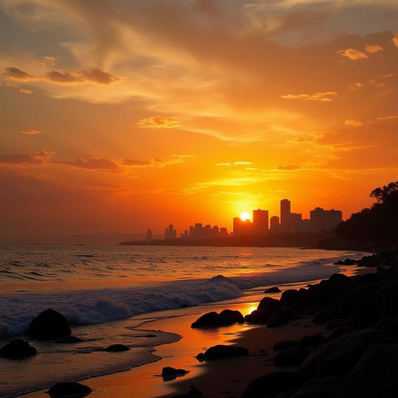 Sunset Views at Mumbai Beaches