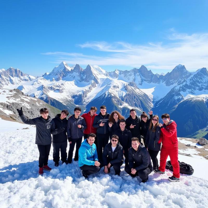 Seventeen in the Swiss Alps