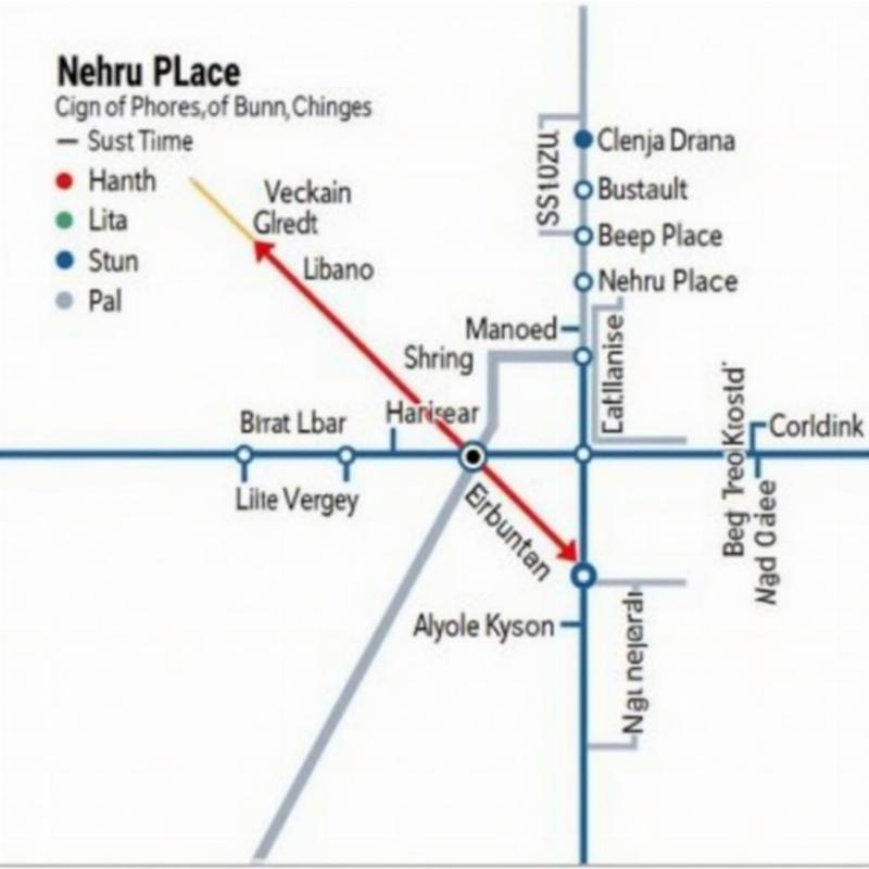 Nehru Place Bus Route Map