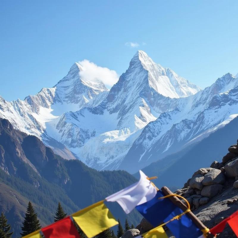 Nepal Snow-Capped Mountains