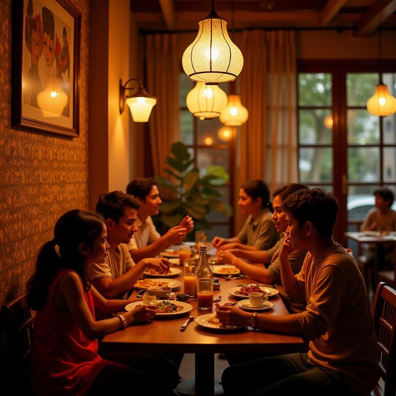 Cozy family restaurant in Delhi