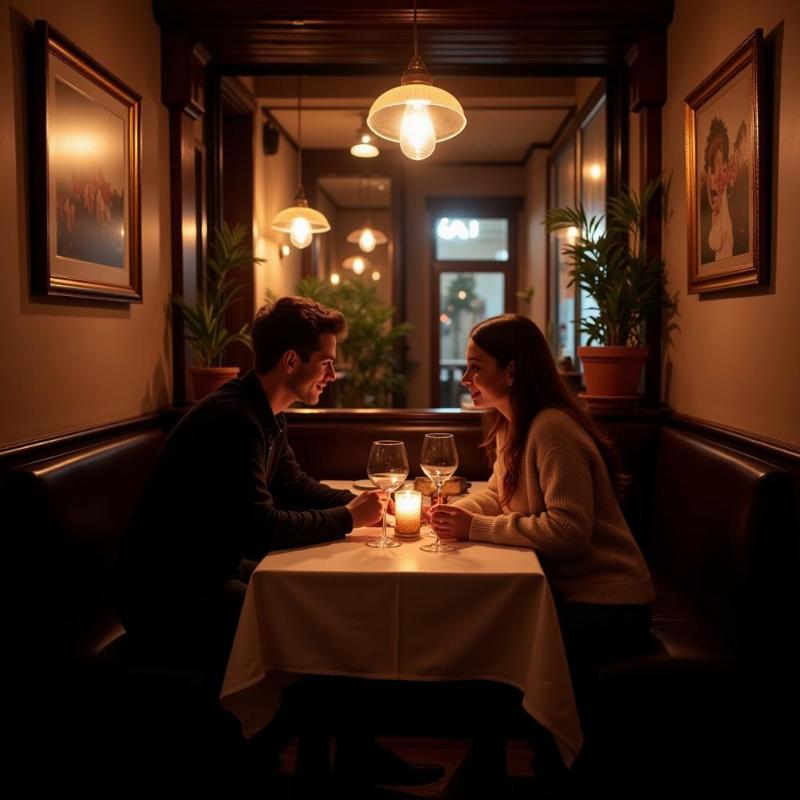 Nearby dining spots for couples