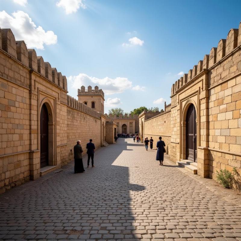 Exploring the Ancient Walls of Icheri Sheher in Baku, Azerbaijan