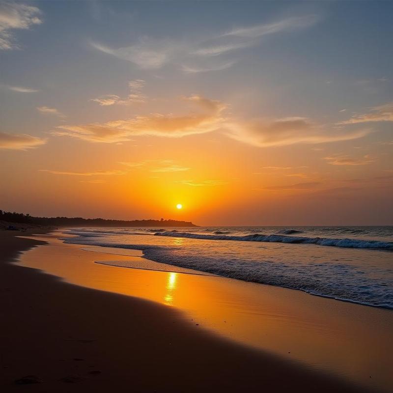 Kothapatnam Beach Sunset Ongole