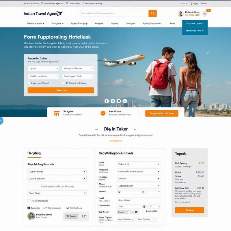 Online travel agency website in India