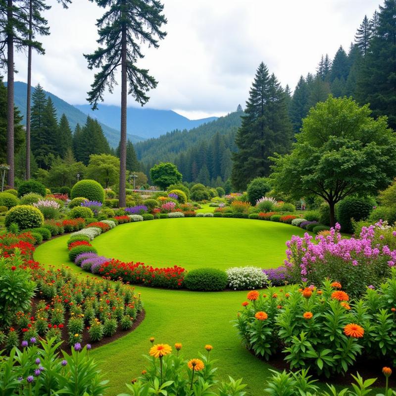 Scenic view of Ooty Botanical Garden