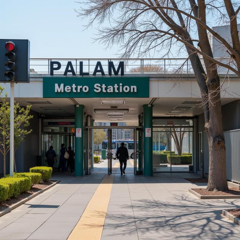 Palam Metro Station Entrance