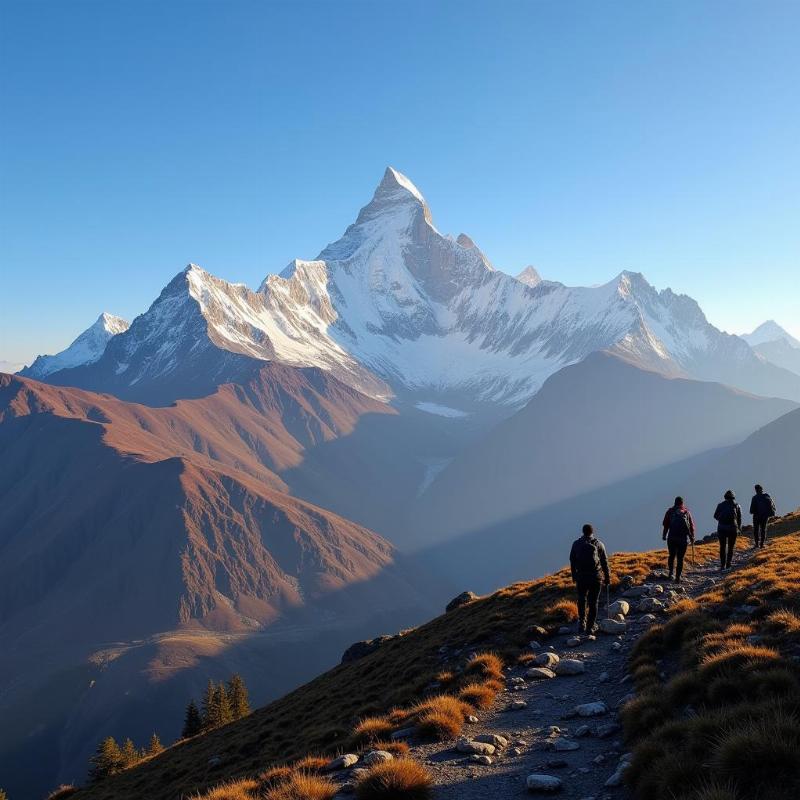 Panchachuli Peaks at Sunrise