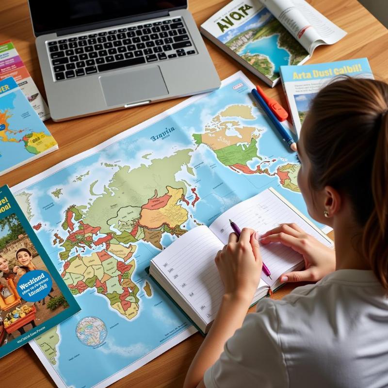 Planning a trip essay involves researching destinations, creating itineraries, and brainstorming themes.