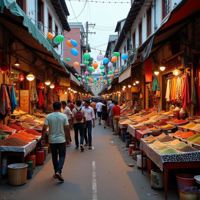 Shopping at Goubert Market in Pondicherry