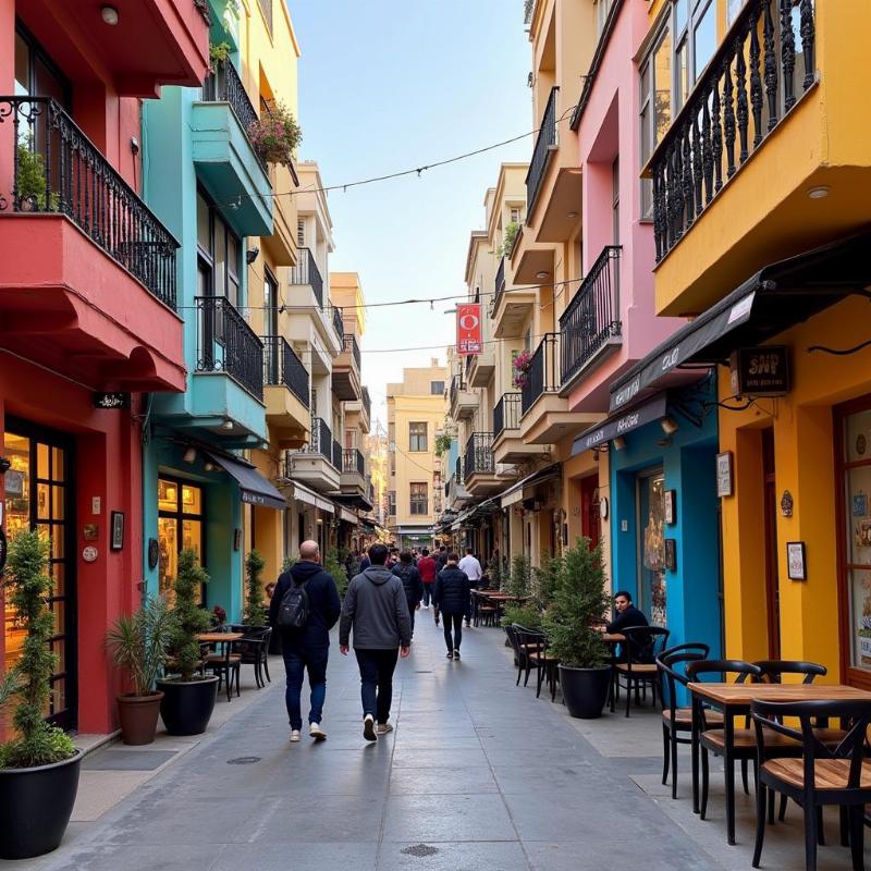 Rainbow Street Amman Jordan Cafes and Shops