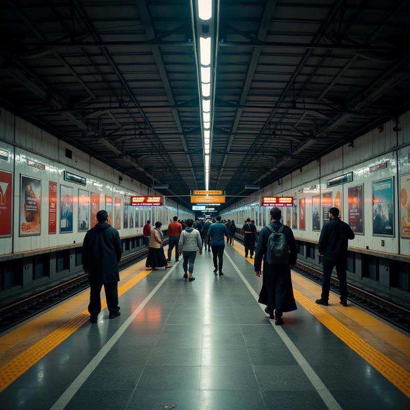 Rajiv Chowk Metro Station Interior