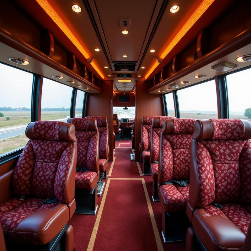 Rajmandir Travels Luxury Bus Interior