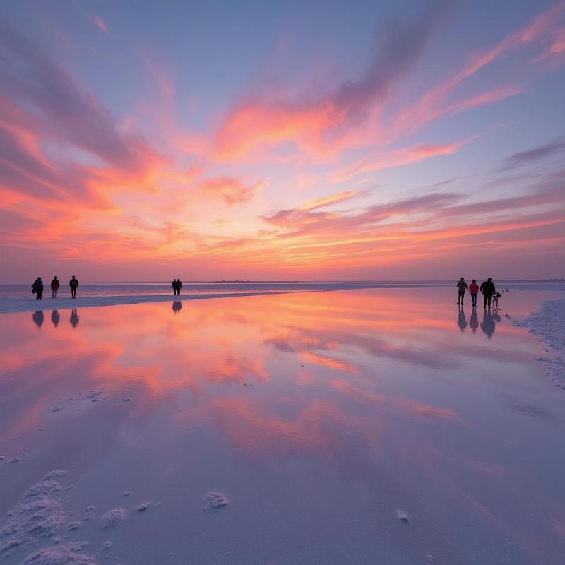 Sunset view of the Rann of Kutch