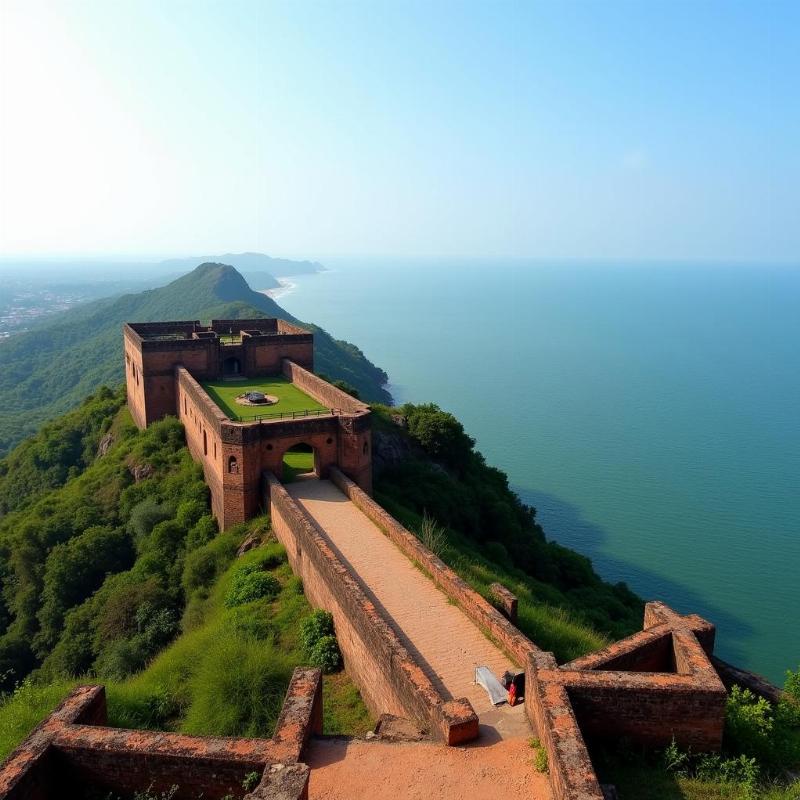 Ratnadurg Fort Overlooking the Arabian Sea