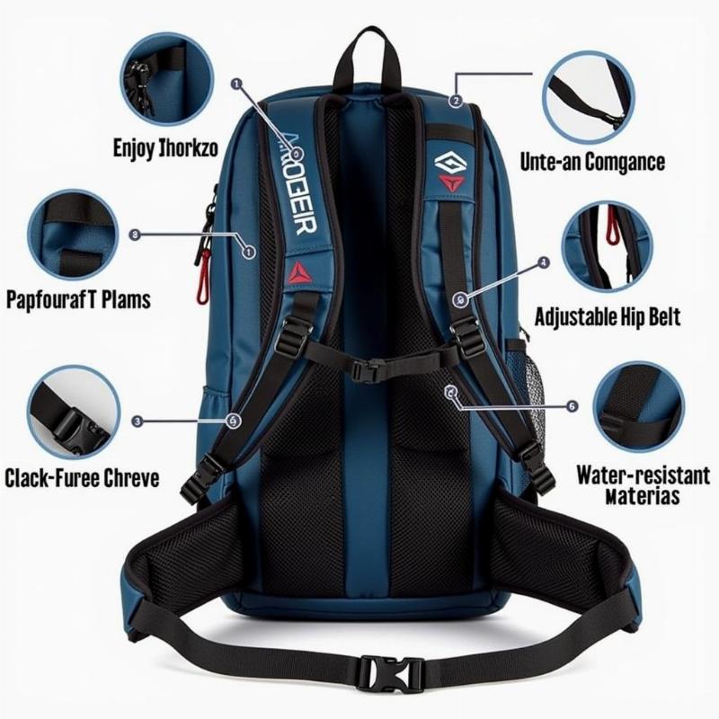 Reebok Travel Backpack Features