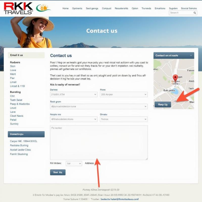 RKK Travels Website Contact Information