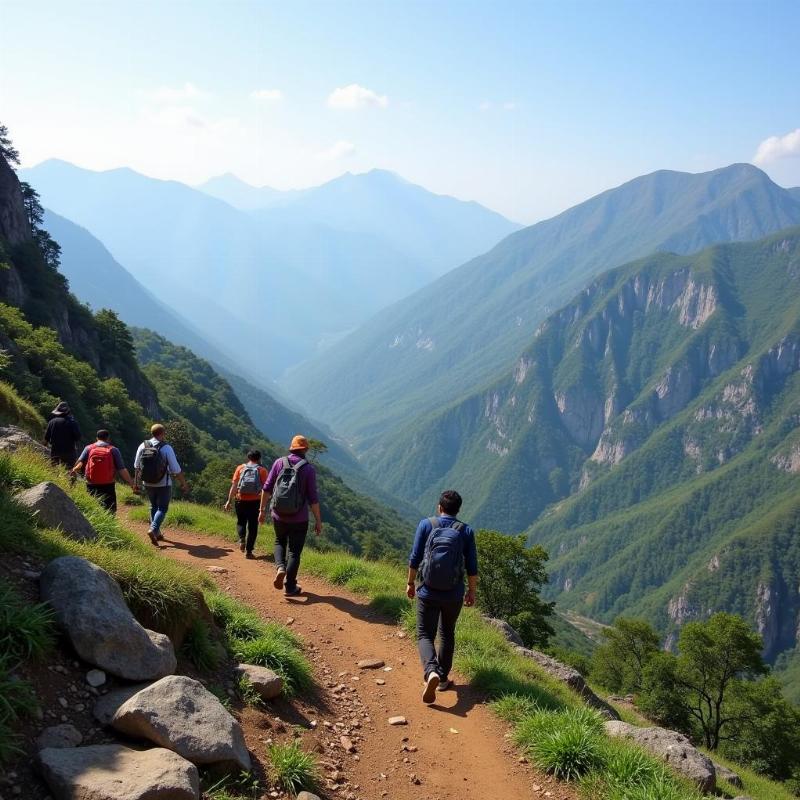 Trekking trails in the Sahyadri range offer scenic views near PCMC.