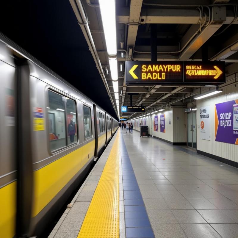 Saket Metro Station Yellow Line