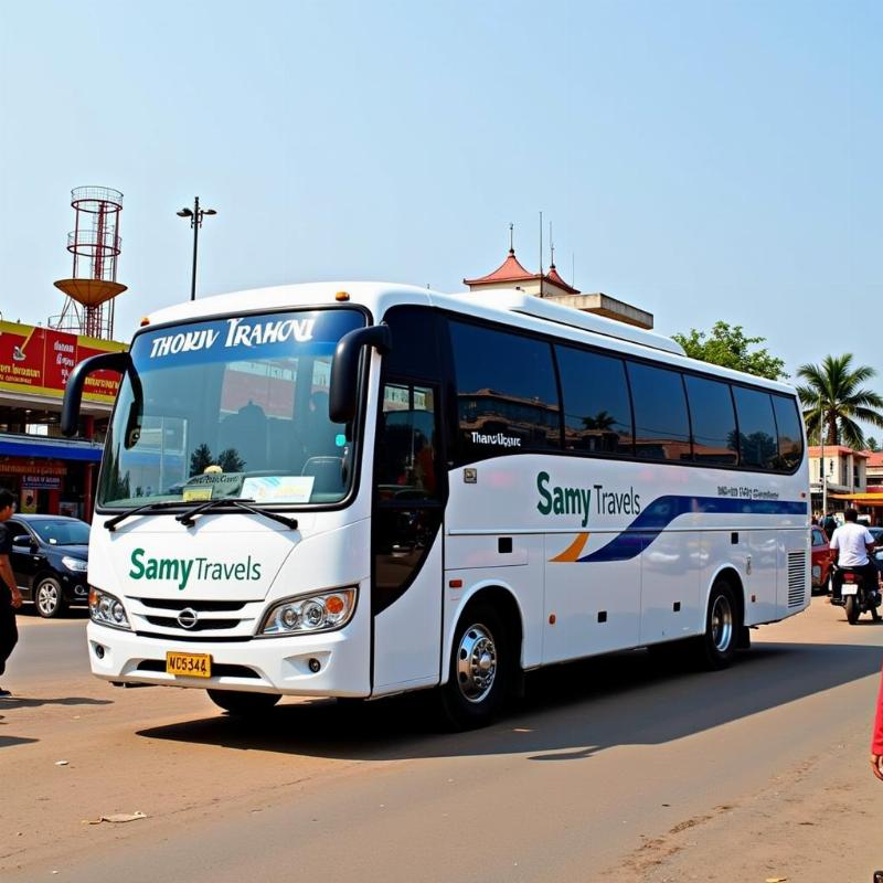 Samy Travels Bus in Thanjavur