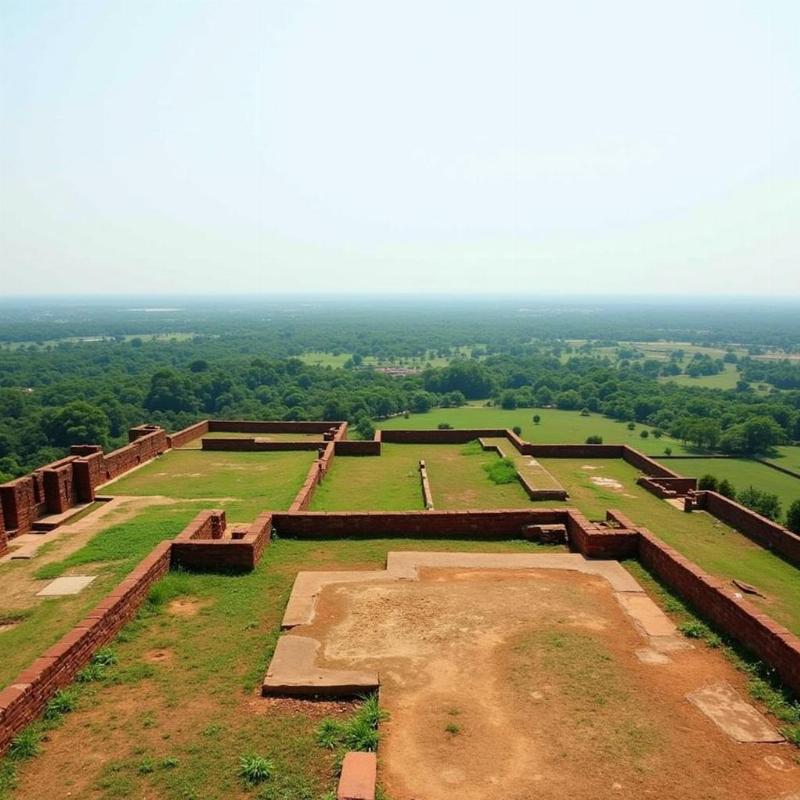 Sangamner Fort panoramic view