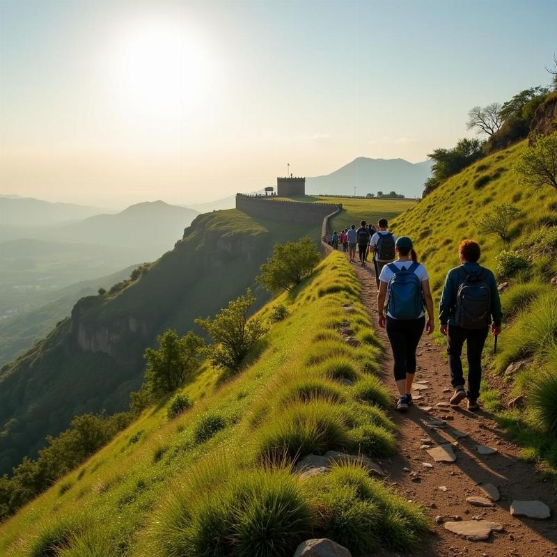 Trekking to Satara Fort