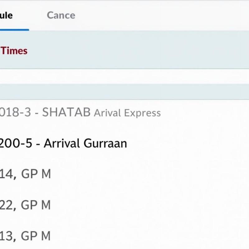 Shatabdi Express Gurgaon Schedule