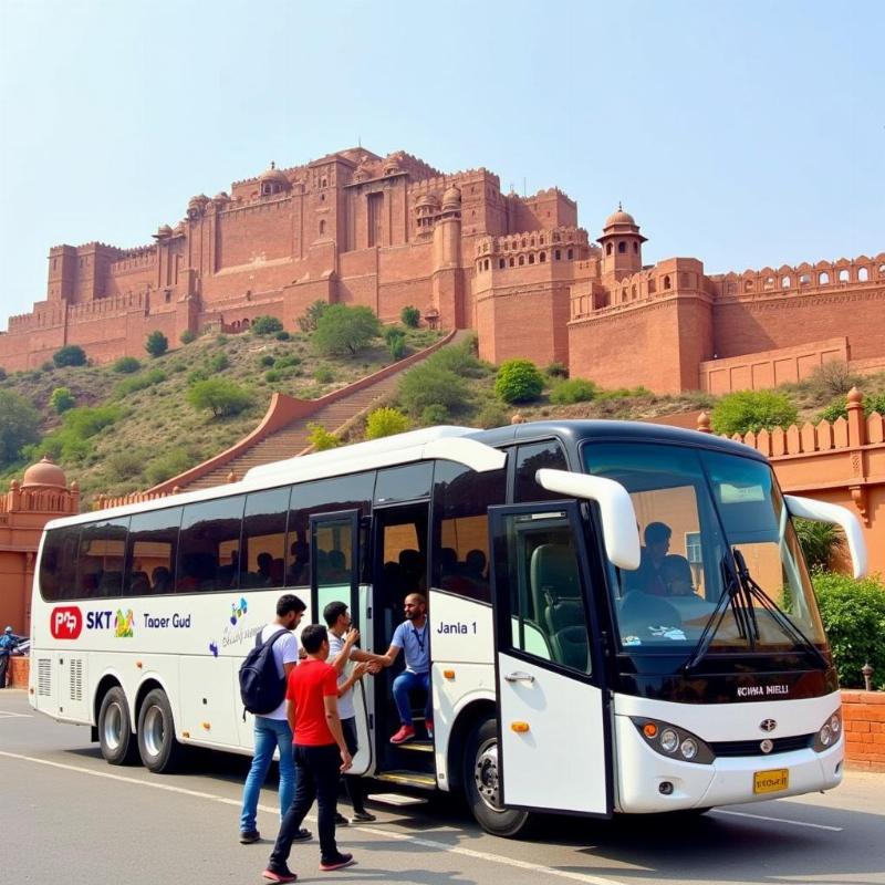 SKT Travels Jaipur Tour Bus