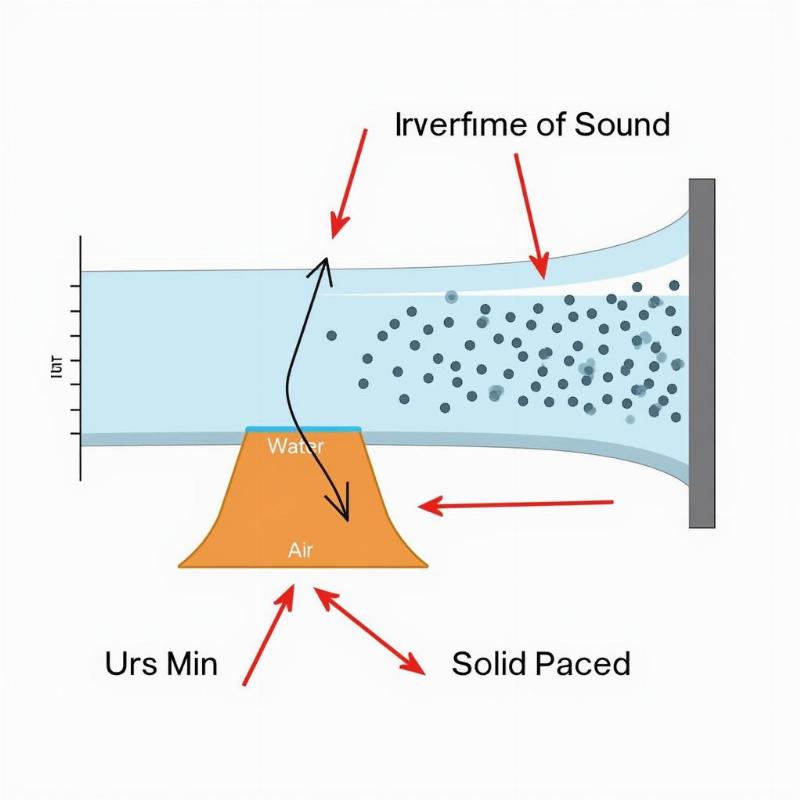 Sound waves traveling through different media