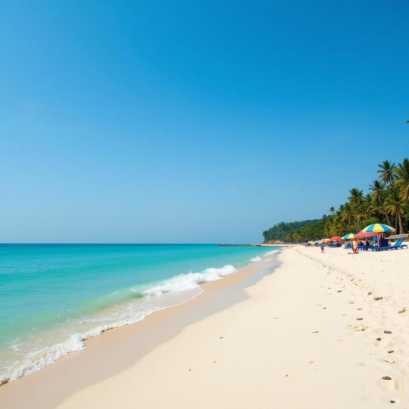 White Sand Beach in Tarkarli, Southern Konkan