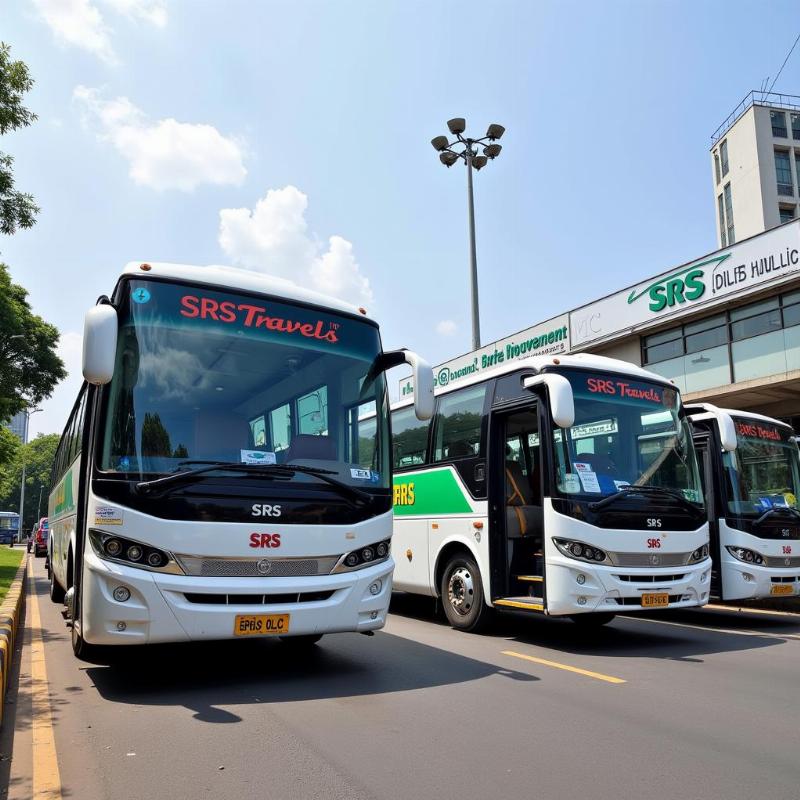 SRS Travels buses at Anand Rao Circle