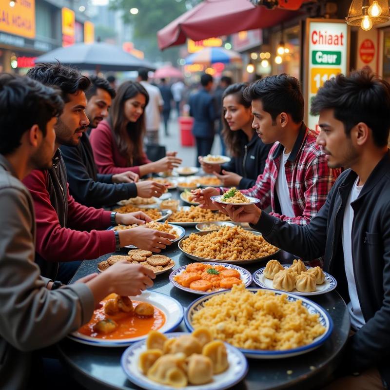 Delicious Street Food in Sector 18, Noida with Friends