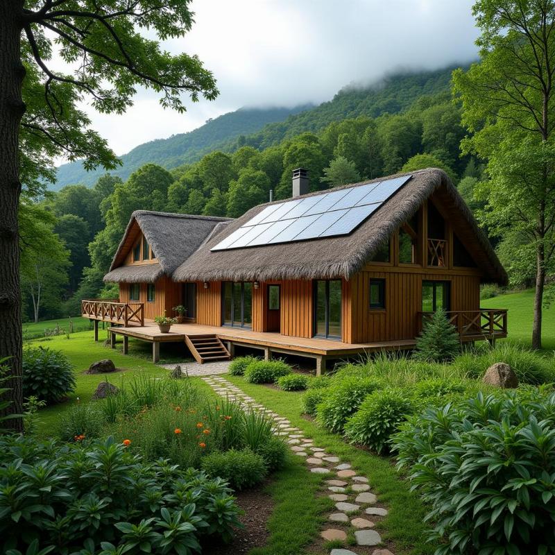 Eco-lodge nestled in nature