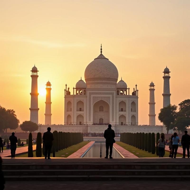 Taj Mahal Sunrise View