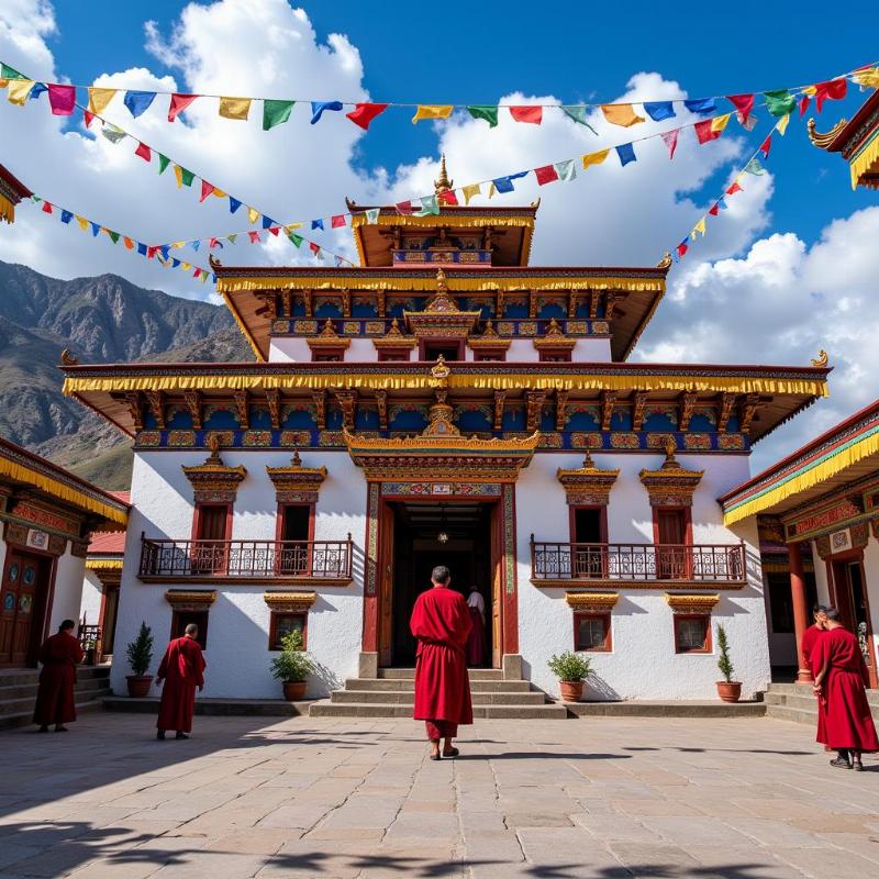 Tawang Monastery in Arunachal Pradesh, showcasing Buddhist Culture