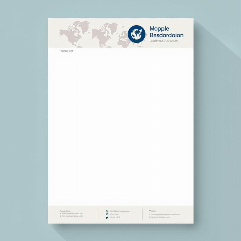 Modern and Professional Travel Agency Letterhead Design