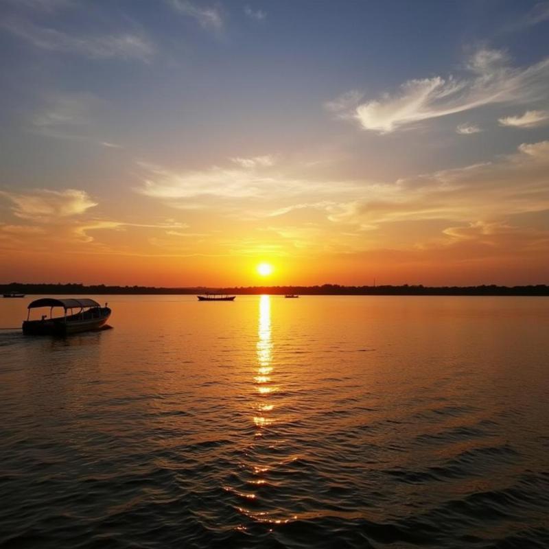 Unkal Lake Hubli Boating and Sunset View