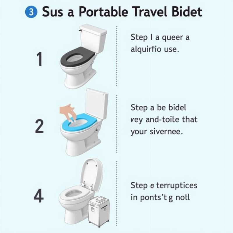 Using a Portable Travel Bidet Step-by-Step