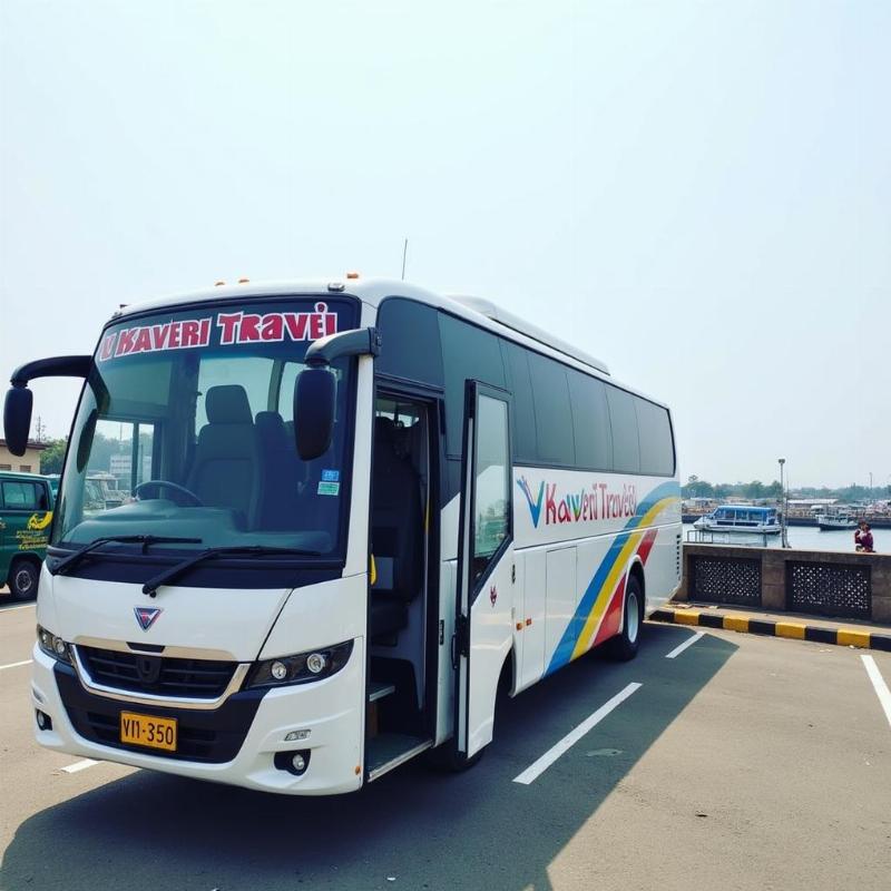 V Kaveri Travels Bus in Vizag